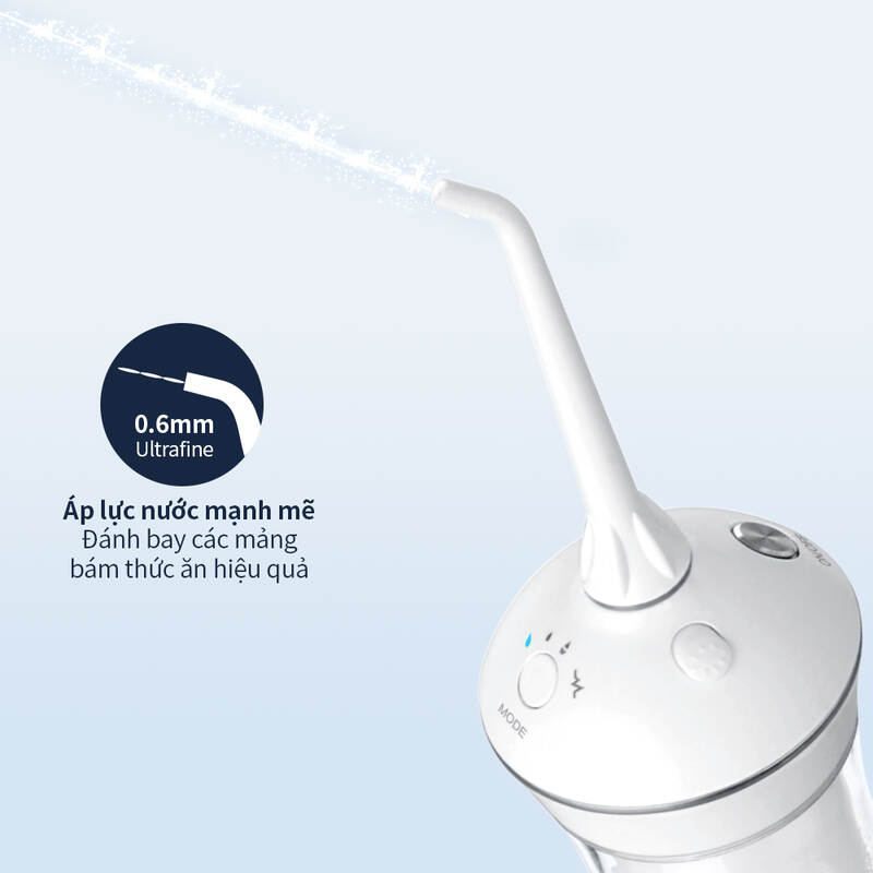 Máy Tăm Nước Không Dây Locknlock Jumbo Cordless Oral Irrigator 5V, 3W, 280ml Màu trắng - ENR126WHT, , large image number null